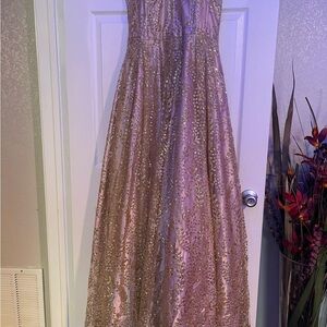 Glamorous Gold Sequin Gown